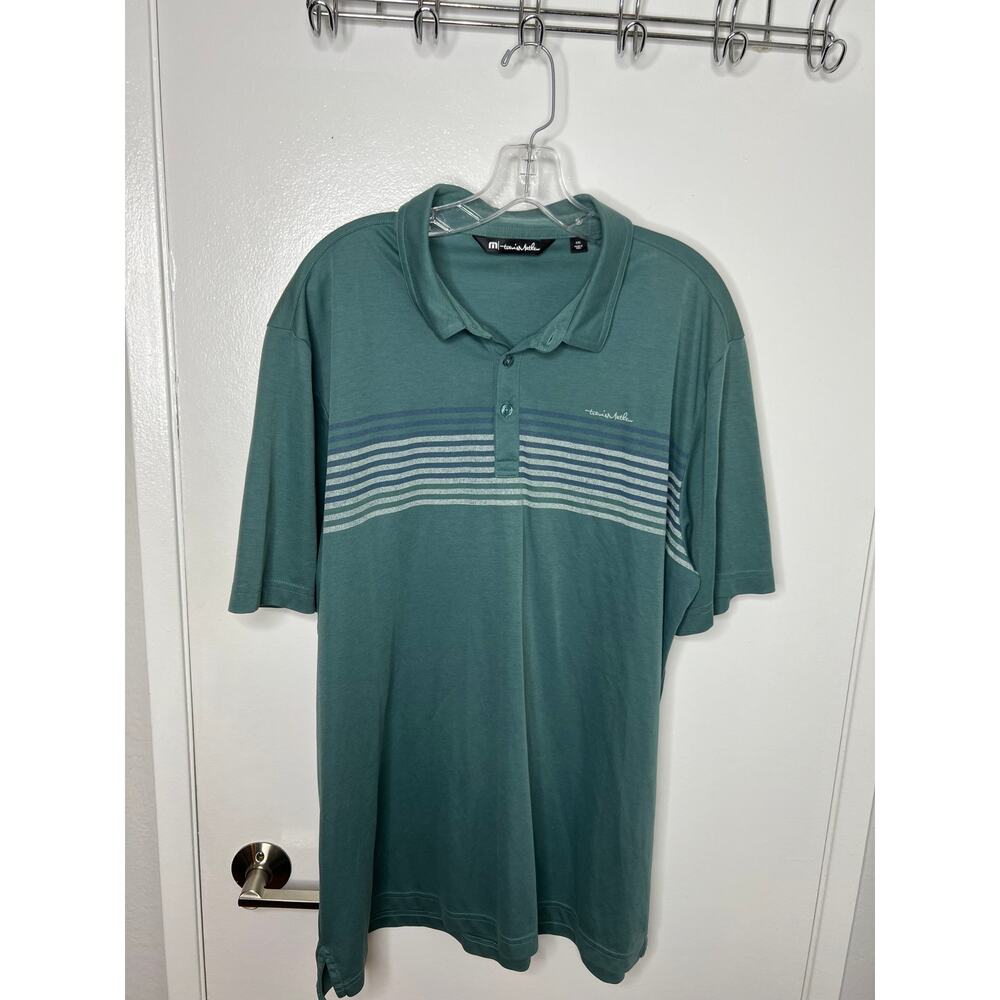 Travis Mathew Men's Groggy Striped Short Sleeve Golf Polo ~ Size XXL